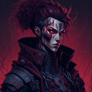 Red Blooded Cyber Punk Warrior